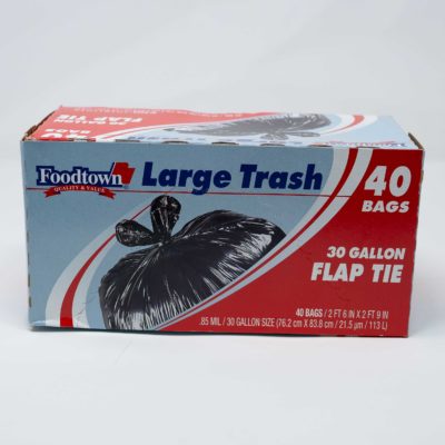 F/Town 30gl Trash Bags 40s