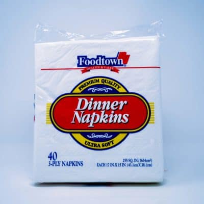 F/Town Dinner Napkins 3ply 40