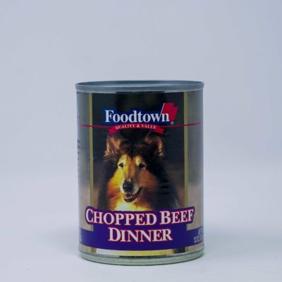 F/Town  Chop Beef Din Dog374g