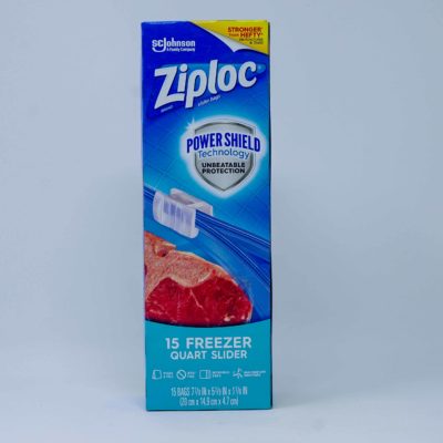 Ziploc Slider Frz Qrt 15 Bag