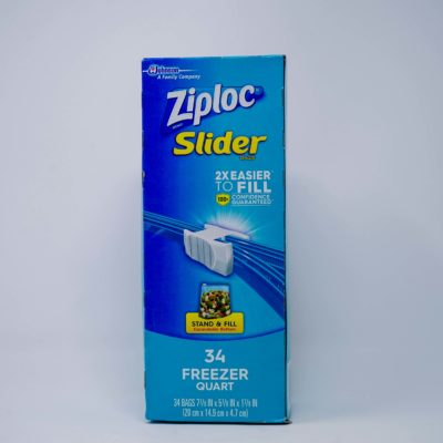 Ziploc Slider Bag Frz 1qrt34ct
