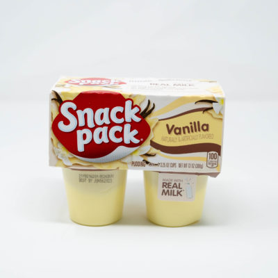 Snack Pack Vanilla4/3.25oz368g