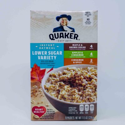 Quaker Inst Oatmeal L/Sug 328g