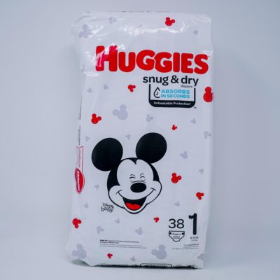 Huggies Snug&dry S1 Jumbo 38s