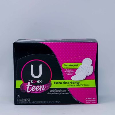 Kotex Pad Ul/Thin Teen W/W 14