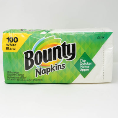 Bounty Napkins 1 Ply 100s