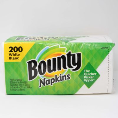 Bounty Napkins 1 Ply 200s