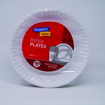 Shppvl Paper Plates 100/22.8cm