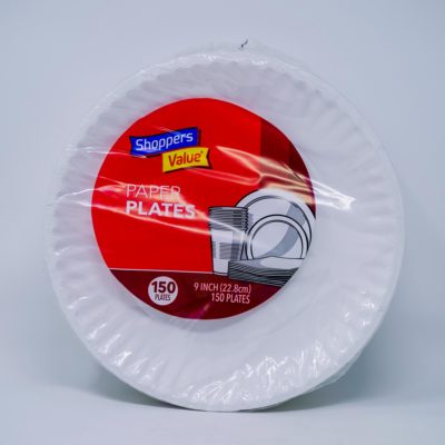 Shppvl Paper Plates 150/22.8cm