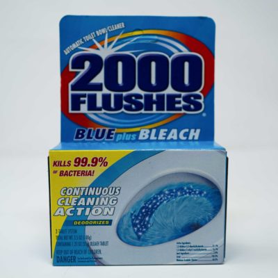 2000 Flushes Blue W Blch 100g