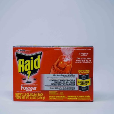 Raid Fogger Ant/Rch/Spdr 3ct