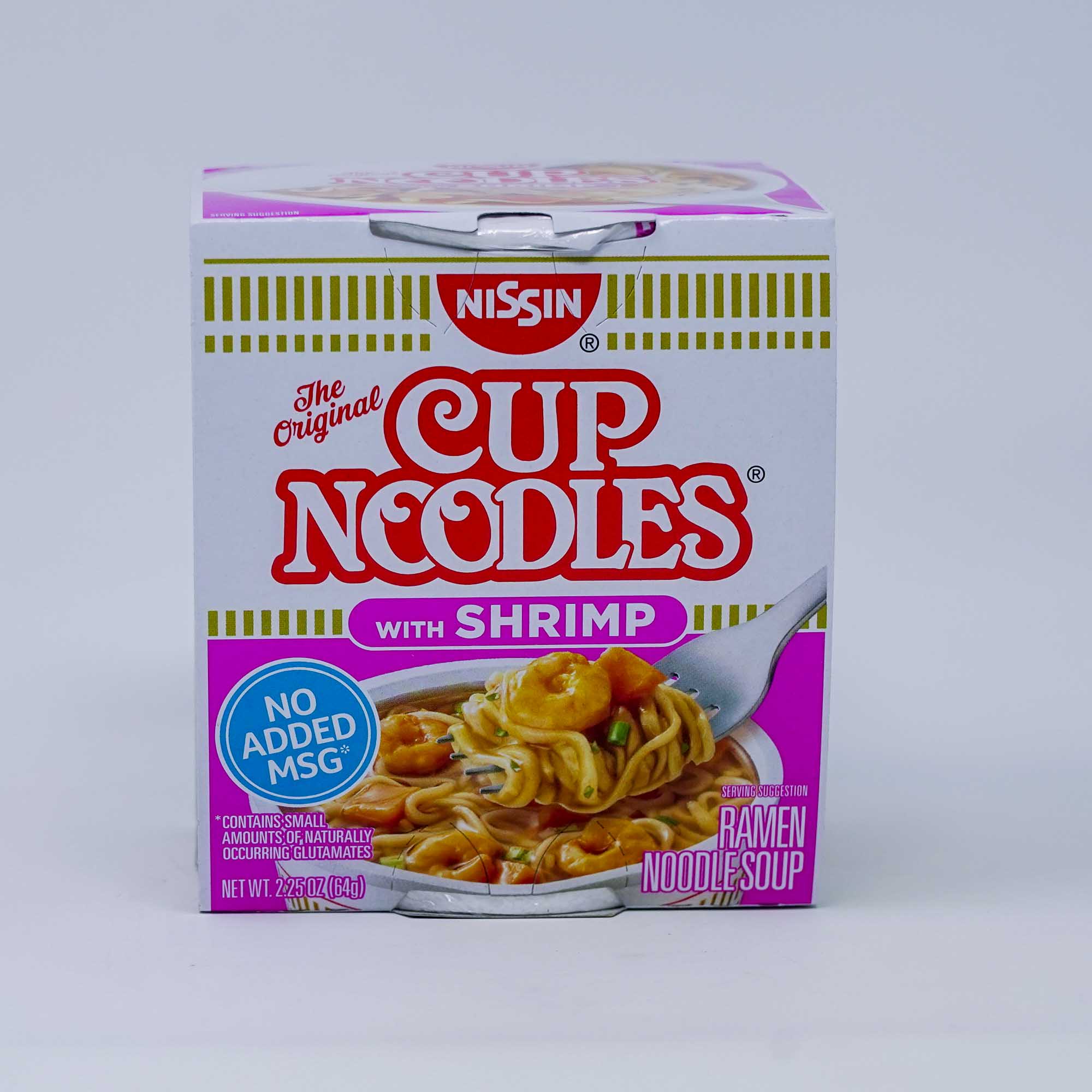 Nissin Cup Ndle W/Shrimp 64g