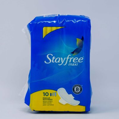 Stayfree Maxi  Reg W/Wing 10s