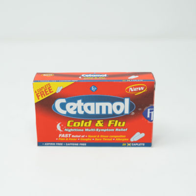 Cetamol Cold&flu N/Time 20s