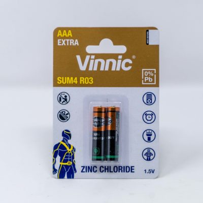 Vinnic Battery Aaa 1.5v 2pk