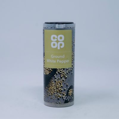 Co Op Grnd White Pepper 90g