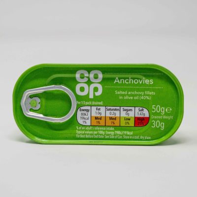 Co Op Anchovies Olive Oil 50g