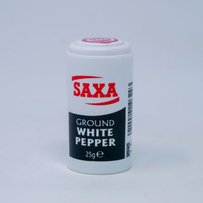 Saxa Grnd White Pepper 25g