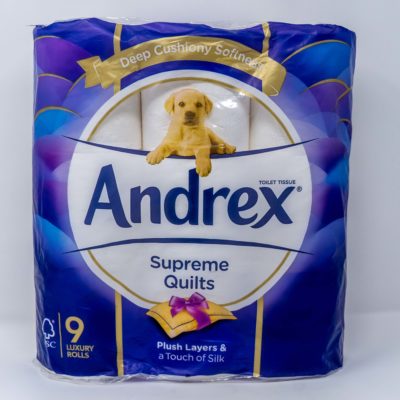 Andrex Supr Quilt T/Paper 9rl