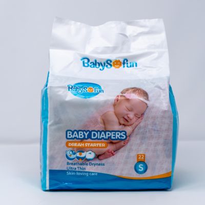 Babys Fun Diapers Sml 22ct