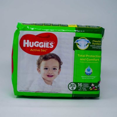 Huggies A/Sec Xl/S4 16ct