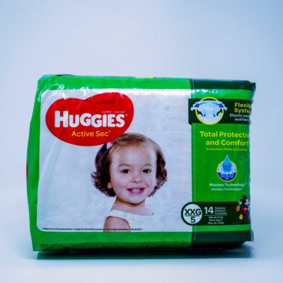 Huggies A/Sec Xxg/S5 14ct