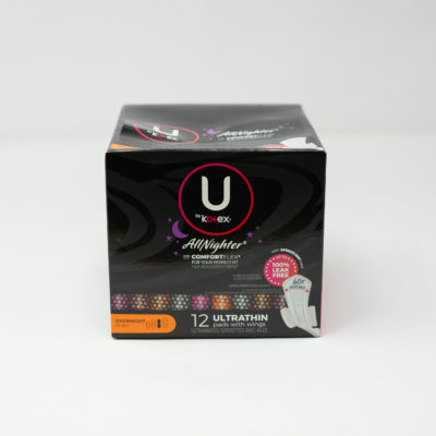 U Kotex U/Thin Overnight 12s