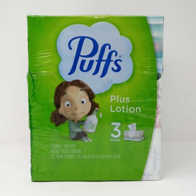Puffs Plus Lotion F/Tiss 3/372